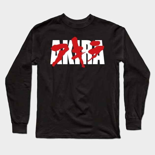 Akira Japanese White Long Sleeve T-Shirt by Starquake